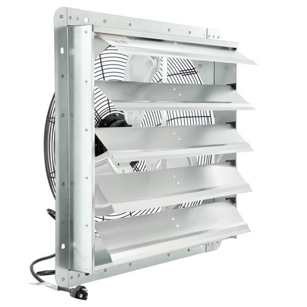 Vie Air 20 Inch Shutter Exhaust Fan with Power Cord