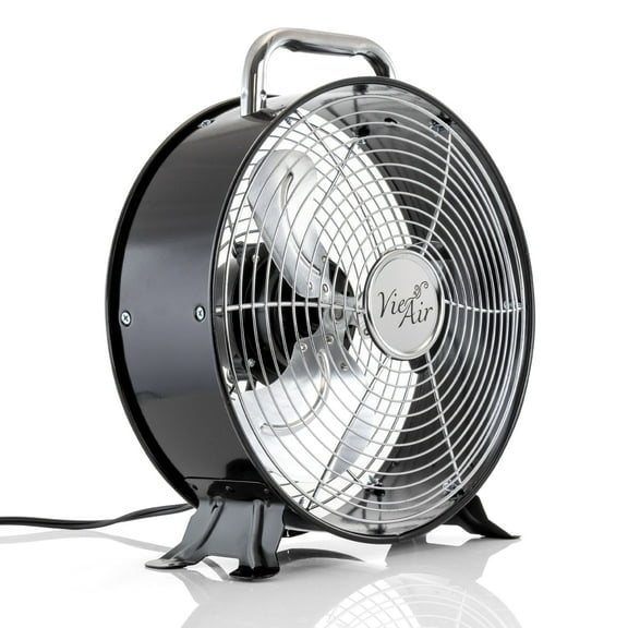 Vie Air VA-12DF 12 in. High Velocity Dual Speed Retro Metal Drum Fan