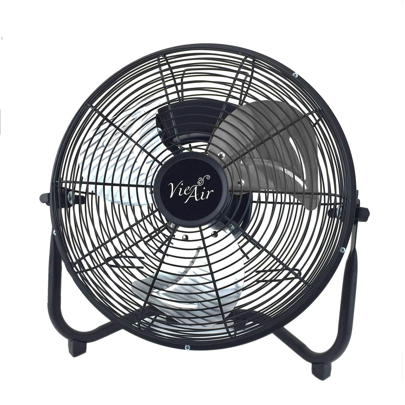 18 Inch Black Metal Oscillating Floor Fan
