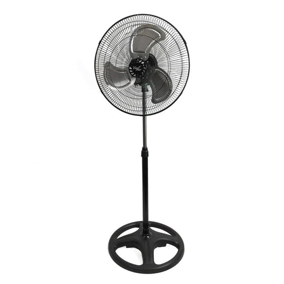 Vie Air VA-18PB 18 in. Industrial Heavy Duty Pedestal Oscillating Metal Stand Fan