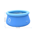 thumbnail image 1 of Viecam Inflatable 6' x 29" (6 feet) Portable Swimming Pool | Above Ground for Kids Backyard Garden (6ft x 29in), Round, 1 of 6
