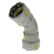 Viega QVG-25231 0.5 in. Elbow with 45 deg Steel, MegaPressG, Press x Press Fitting, Black