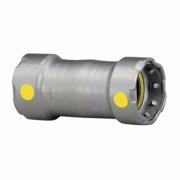 Viega QVG-25041 1 in. Steel Coupling with No Stop MegaPressG, Press x Press Fitting, Black
