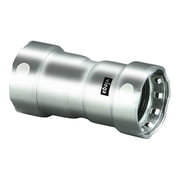 Viega MegaPress 1 Stainless Steel 304 Coupling w/Stop - Double Press Connection - Smart Connect Technology