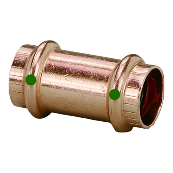 Viega ProPress 1-1/4" Press Coupling without Stop in Copper - 78187