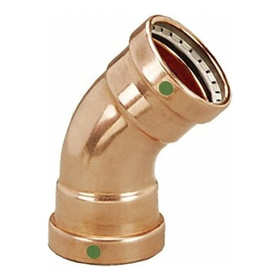 Viega 20658 ProPress Zero Lead Copper XL-C 45-Degree Elbow with 3-Inch P x P
