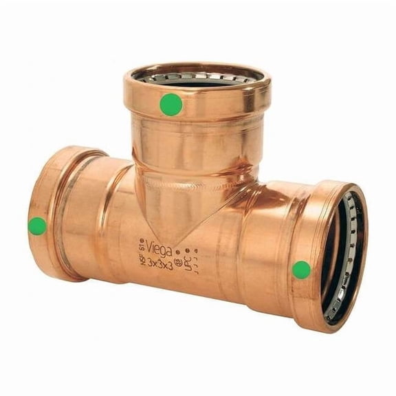 Viega Viega ProPress XL tee, 2-1/2" x 2-1/2" x 2" 20688