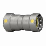 Viega QVG-25011 1 in. Steel Coupling with Stop MegaPressG, Press x Press Fitting, Black