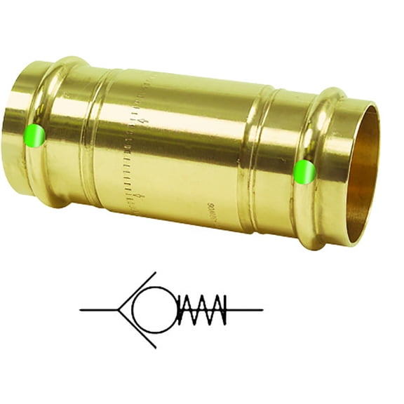 Viega 1" X 1" Press Low Lead Bronze Spring Check Valve 79045