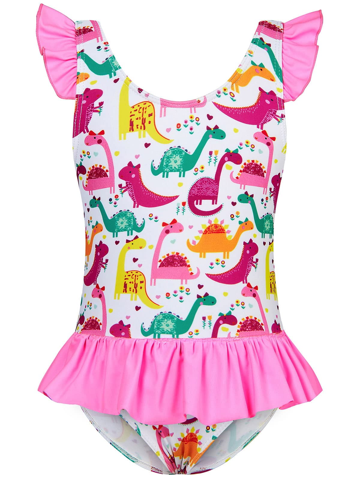 Girls dinosaur cheap swimming costume