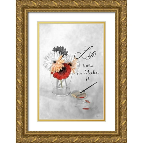 Vieira, Robin-Lee 11x14 Gold Ornate Wood Framed with Double Matting Museum Art Print Titled - Life is What You Make It