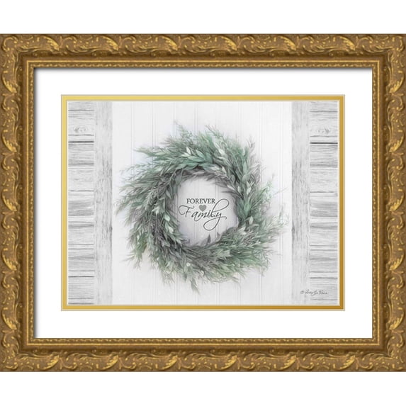 Vieira, Robin-Lee 32x25 Gold Ornate Wood Framed with Double Matting Museum Art Print Titled - Forever Family