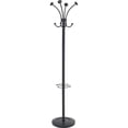 thumbnail image 1 of Viena Coat Stand Eight Knobs, Steel, 16w x 16d x 70.5h, Black, 1 of 4