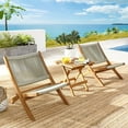 thumbnail image 1 of Vienna 3-Piece Folding Lounge Chairs and Side Table in Natural Natural, 1 of 10