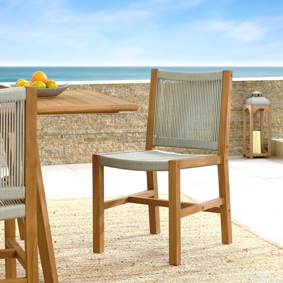 Vienna Armless Dining Chairs Set of 2 in Natural Natural