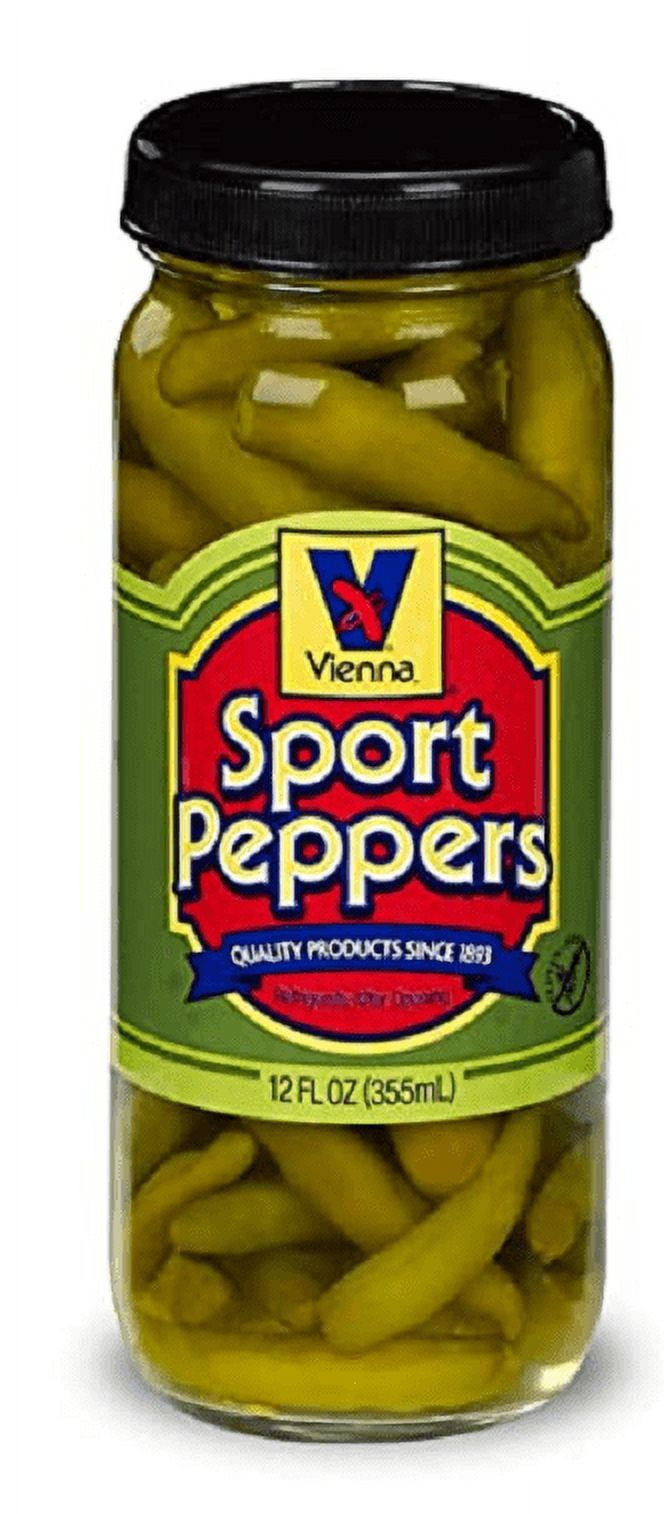 Vienna Beef Sport Peppers for Chicago Style Hot Dogs, 2Pack 12 fl. oz