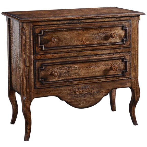 Vienna Chest of Drawers in Rustic Pecan Finish
