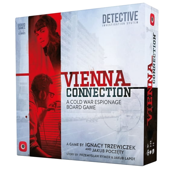 Open Box Vienna Connection Cold War Espionage Spy Solo & Multiplayer Board Game Portal Games PLG1941