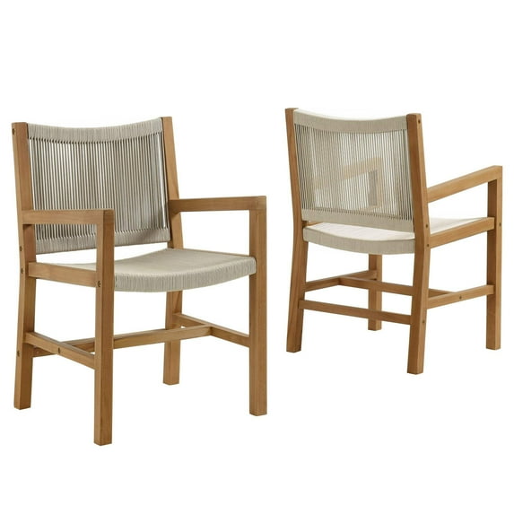 Vienna Dining Armchairs Set of 2 in Natural Natural