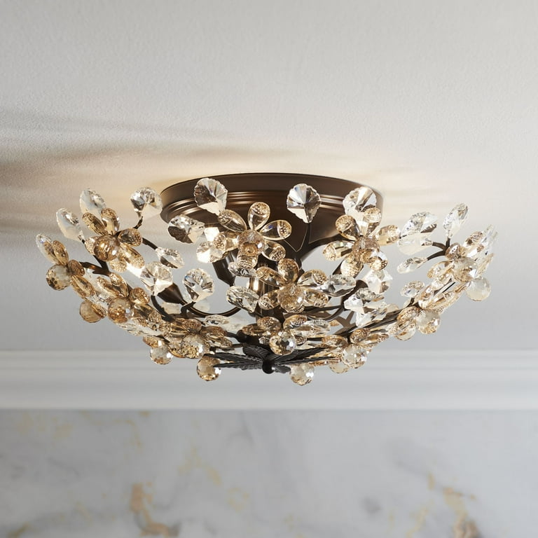 Vienna Full Spectrum Blooms Vintage Ceiling Light Semi Flush Mount