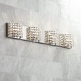 thumbnail image 1 of Vienna Full Spectrum Cesenna Modern Wall Light Chrome Hardwire 35 1/2" 4-Light Fixture Clear Crystal for Bedroom Bathroom Vanity Reading Living Room, 1 of 7
