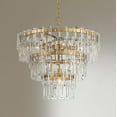thumbnail image 1 of Vienna Full Spectrum Luxum Burnished Brass Chandelier 23 1/2" Wide Modern Tiered Crystal 8-Light Fixture for Dining Room House Foyer Kitchen Island, 1 of 9