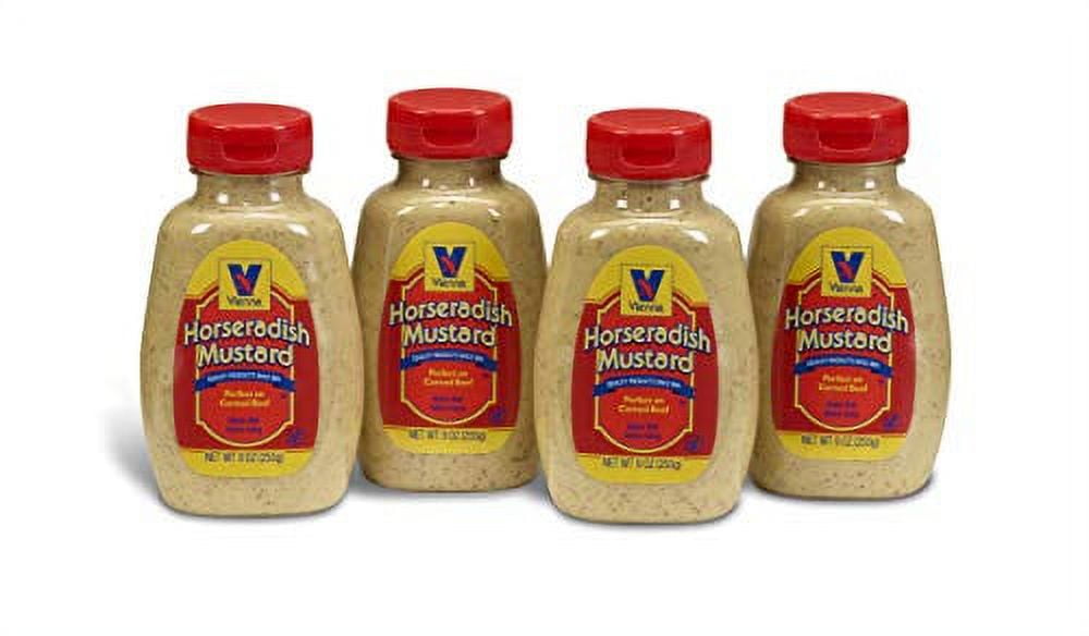 Vienna Horseradish Mustard 9Oz (4 Pack)