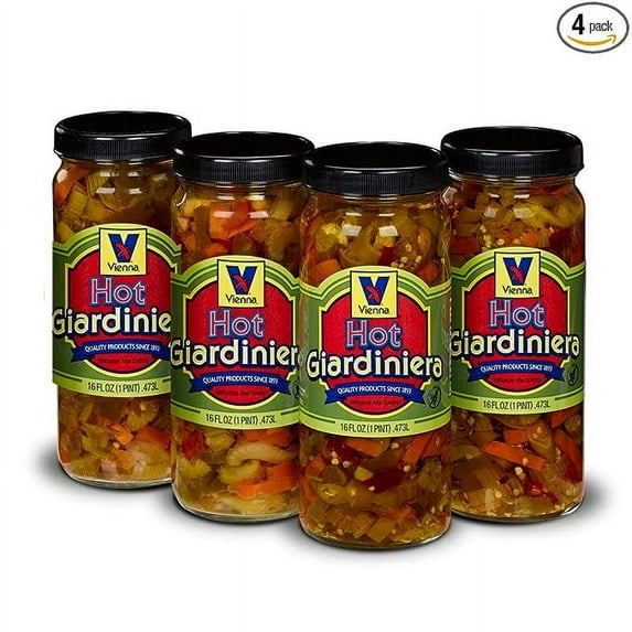 Vienna Hot Giardiniera 4-Pack (16 oz. Jars)
