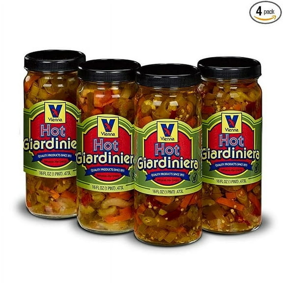 Vienna Hot Giardiniera 4-Pack (16 oz. Jars)