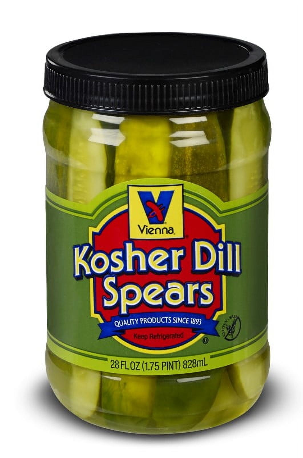 Vienna Kosher Dill Spears, 28 oz Refrigerated Jar
