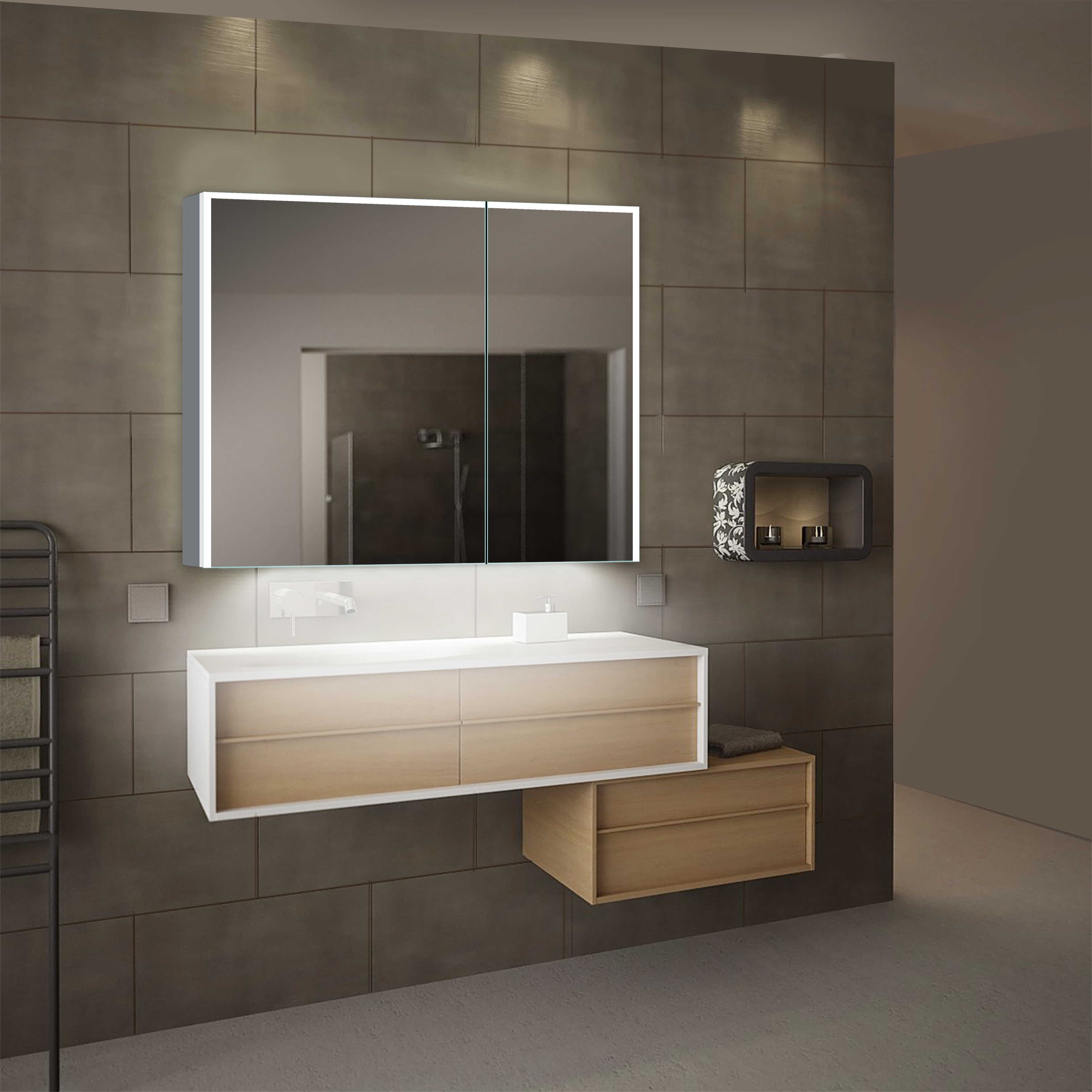 Vienna LED Bathroom Wall Mirror - Walmart.com