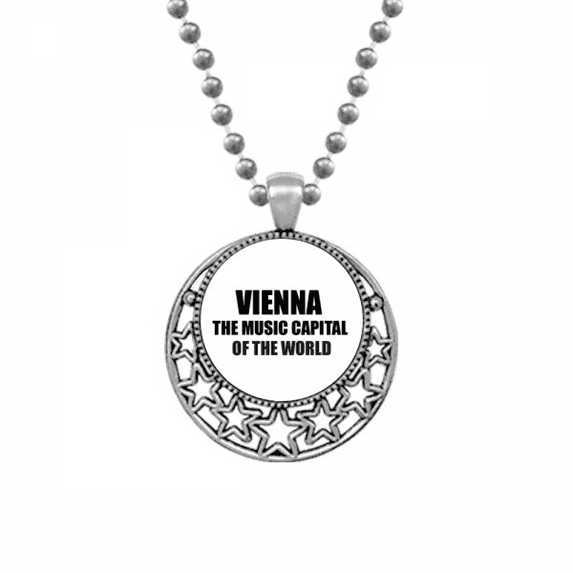 Vienna Music Capital Of The World Necklaces Pendant Retro Moon Stars Jewelry