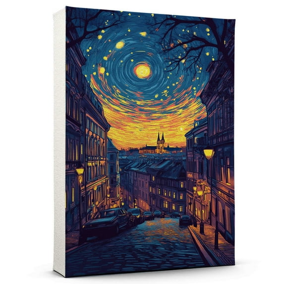 Vienna Travel Canvas Prints, Austria Starry Night Travel decor, Vienna Map Poster, Austria Travel Decor Artwork - 98AZ1418