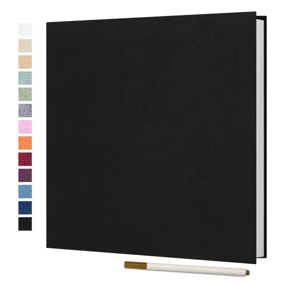 Vienrose Large Photo Album Self Adhesive for 4x6 5x7 8x10 Pictures Scrapbook Album DIY Scrap Book 40 Sticky Pages with A Metallic Pen
