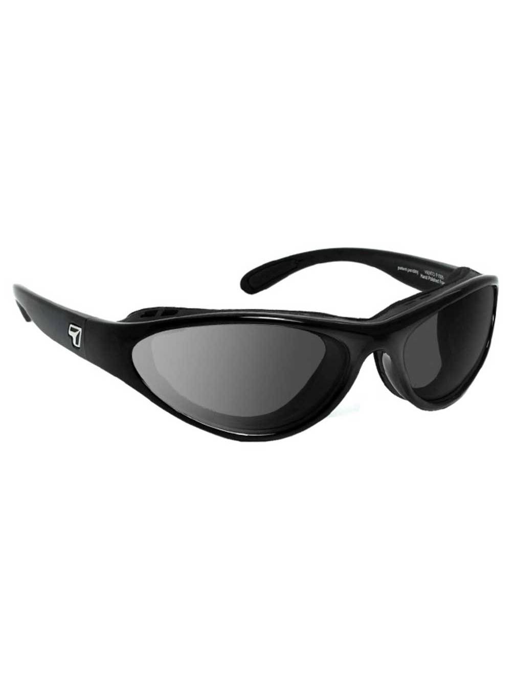 Viento AirShield Sunglasses,Glossy Black Frame,SharpVIew Gray Lens,S-M 150 - image 1 of 4