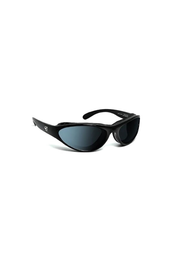 Viento Wind-Blocking Padded Polarized Sunglasses for Outdoors, UV400, Polarized Gray Lenses, Glossy Black, Small & Medium