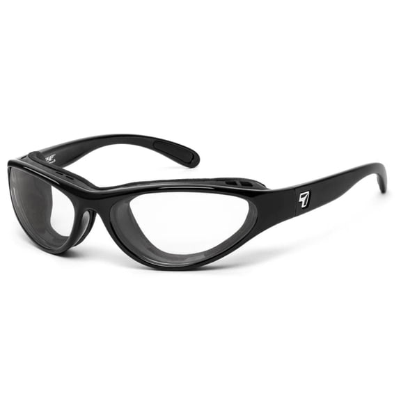 Viento Blue Light Blocking Computer Glasses, 100% UVA + UVB Protection, Glossy Black Frame/BlueByrd Yellow Computer Lenses