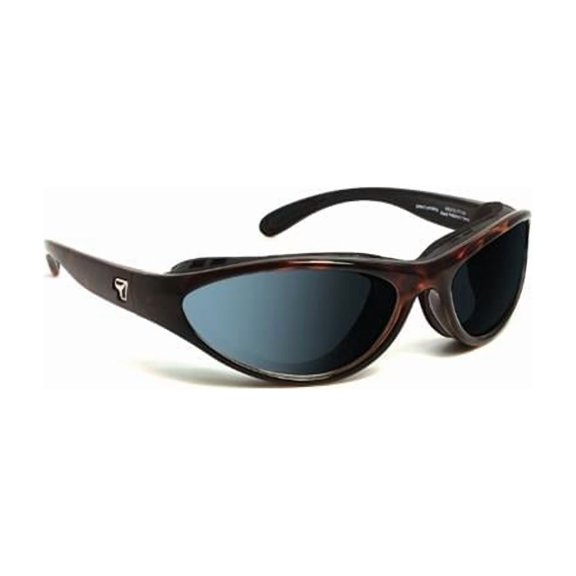 Viento Sharp View Polarized Gray Sunglasses, Dark Tortoise - Small & Medium