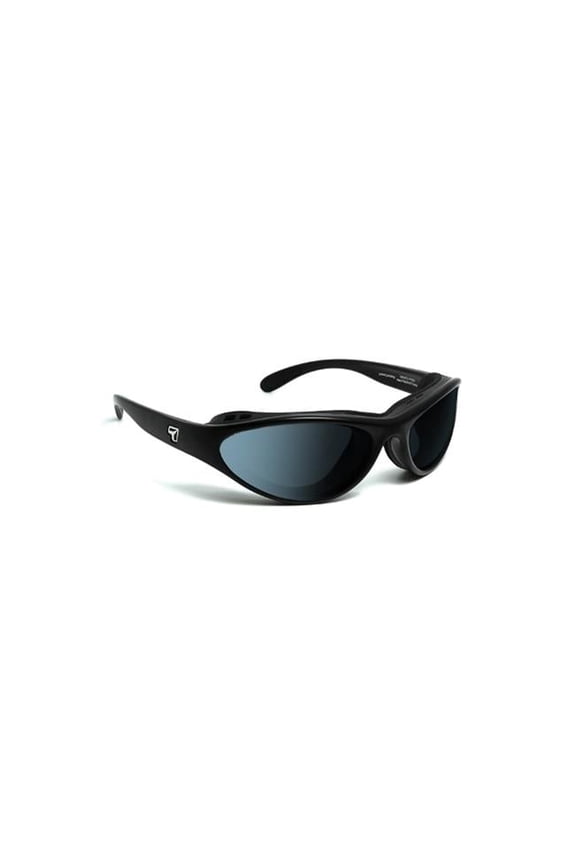 Viento Sharp View Polarized Gray Sunglasses- Matte Black - Small & Medium
