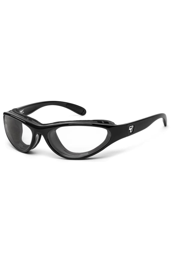 Viento Wind-Blocking Padded Photochromic Sunglasses for Outdoors, UV400, Pink to Rose Lenses, Glossy Black, Small & Medium