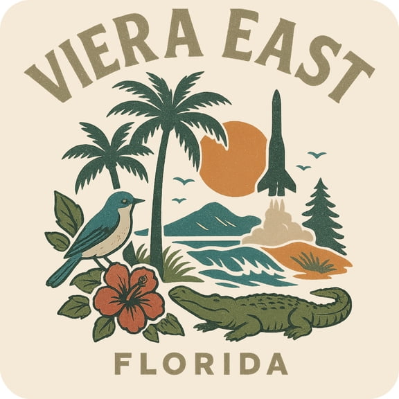 Viera East Florida Keepsakes Souvenir Vinyl Sticker – Destination Travel Keepsake Collectible (3-Inches Wide)