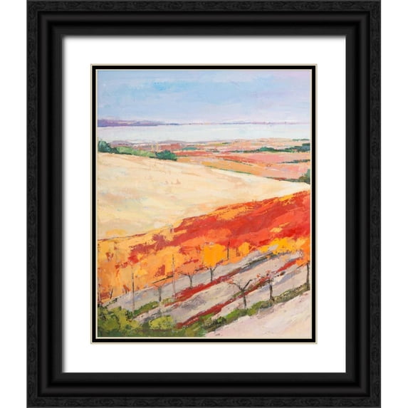 Vierhout, Pieter 15x18 Black Ornate Wood Framed with Double Matting Museum Art Print Titled - Lovely landscape I