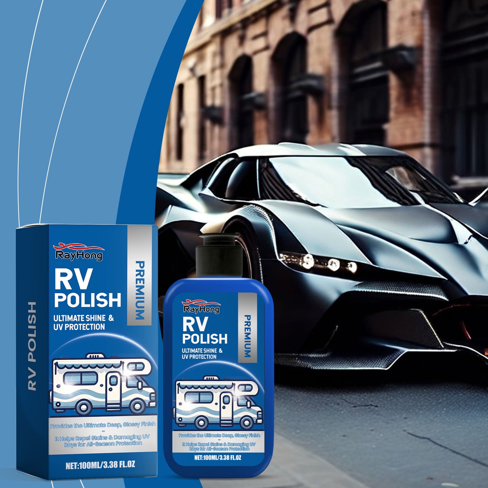 Viernes Negro Promociones, Lunes Ciberntico, Pulimento de accin rpida para automviles, pintura para automviles, encerado, revestimiento, sellador de agua, todos los vehculos, 100 ml Akmoler