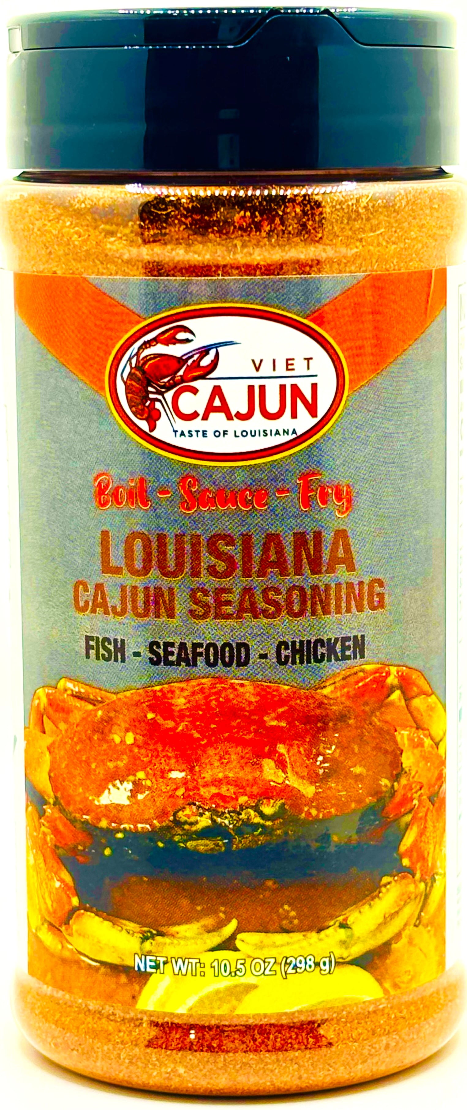 Viet Cajun Louisiana Cajun Seasoning (Seafood Boil), 10.5 Oz, 1 Pack, Made in USA