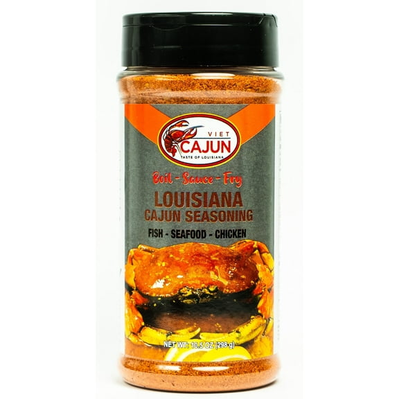 Viet Cajun Louisiana Cajun Seasoning (Seafood Boil), 10.5 Oz, 1 Pack, Made in USA