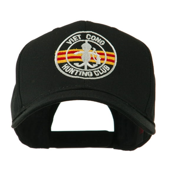 Viet Cong Hunting Club Outline Embroidered Cap - Black OSFM