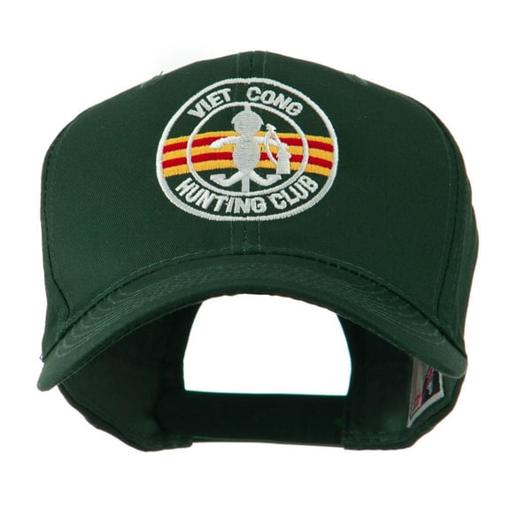 Viet Cong Hunting Club Outline Embroidered Cap - Green OSFM