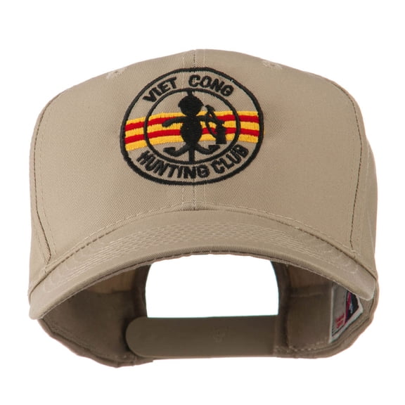 Viet Cong Hunting Club Outline Embroidered Cap - Khaki OSFM