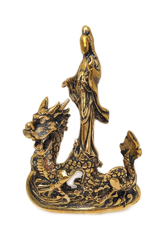 's Bodhisattva Bronze Figurine Statue Amulet