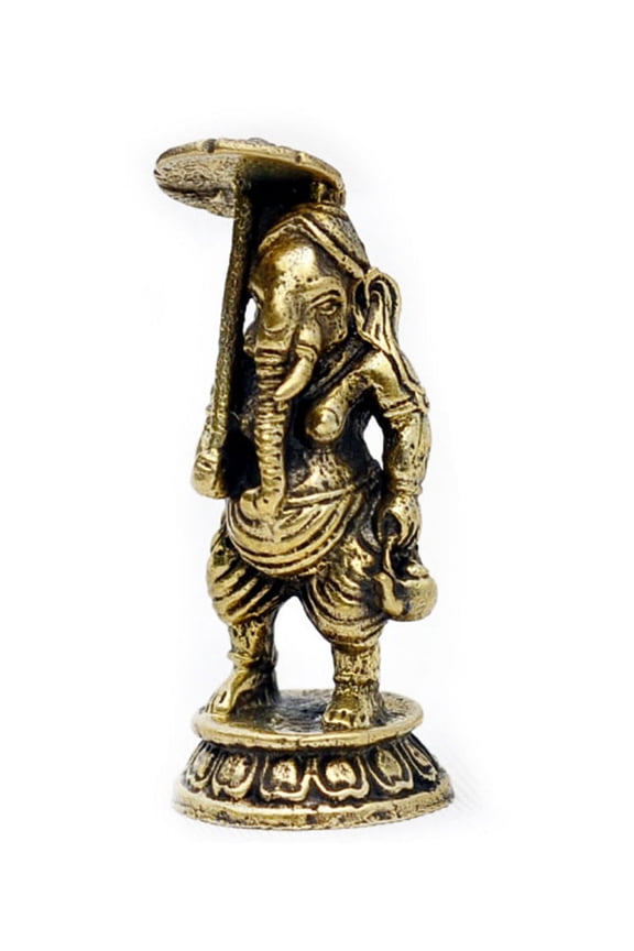 's Ganesh Bronze Figurine Statue Amulet